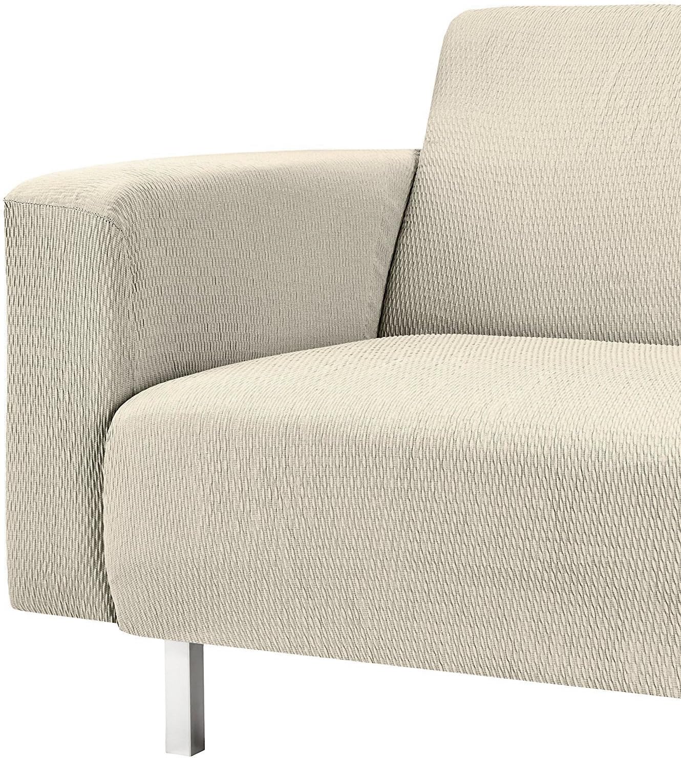Martina Home Stretch Sofa Cover, Texture, Cream, 2 Places of 120 to 190 cm Wide, 2 Places of 120 to 170 cm wide - Image 4