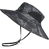EINSKEY Wide Brim Sun Hat, UPF 50+ UV Protection Waterproof Packable Bucket Hat for Men & Women, Fishing Hiking Beach Garden