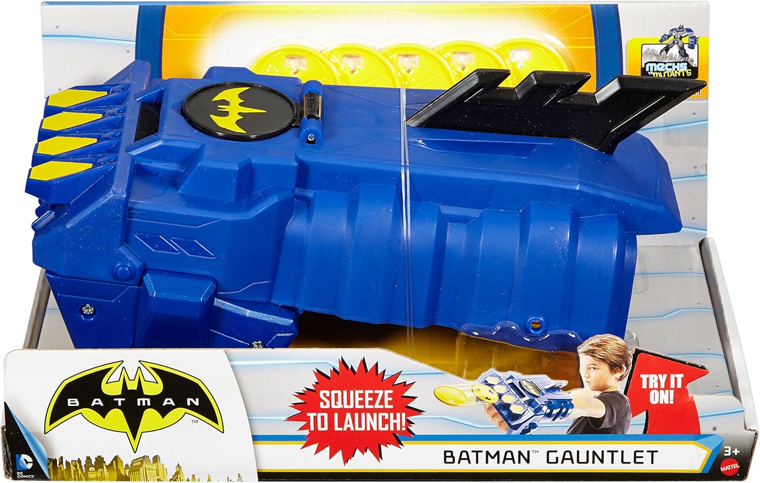 DC Comics Batman Unlimited Mechs vs Mutants Gauntlet by Mattel, Black, Yellow - Image 4