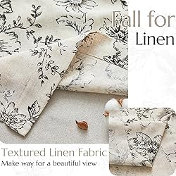 jinchan Linen Valance Curtain Farmhouse Window