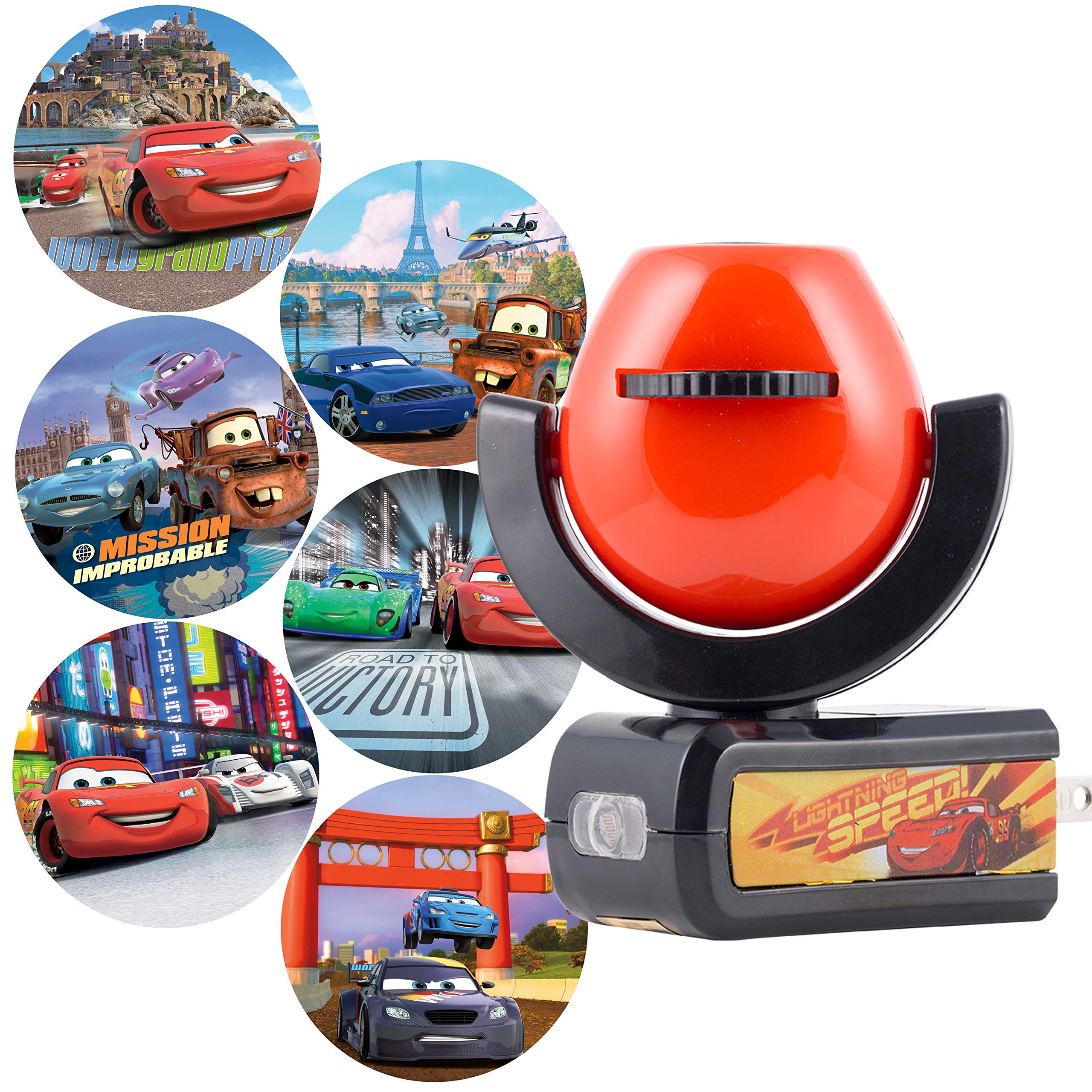 Photo 1 of Projectables Pixar Cars LED Kids Night Light, Plug-In, Projector, Dusk-to-Dawn, Lightning McQueen, Galaxy Light, Hallway, Bedroom, Nursery, Playroom, Gaming Room, 11740