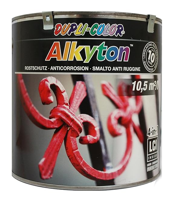 DUPLI-COLOR Alkyton Rostschutz-Lack, Eisenglimmer DB 703, anthrazit, 750ml