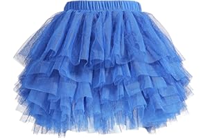 elamccor Baby Girls' Tutu Skirt Toddler 6 Layered Tulle Tutus 1-8T