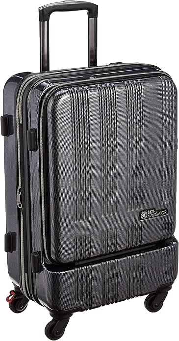 Amazon スカイナビゲーター フロントオープンキャリーsk ブラックカーボン 52l 63 Cm 4 7kg Sk 0685 57nvc ネイビーカーボン Sky Navigator スカイナビゲーター スーツケース