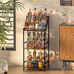 Jsskeeim Trapezoidal Liquor Cabinet Bar for