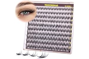 Wispy Lash Clusters Natural Eyelash Clusters 10-14mm 160pcs Natural Cluster Lashes D Curl Individual Lashes Extensions Thin B