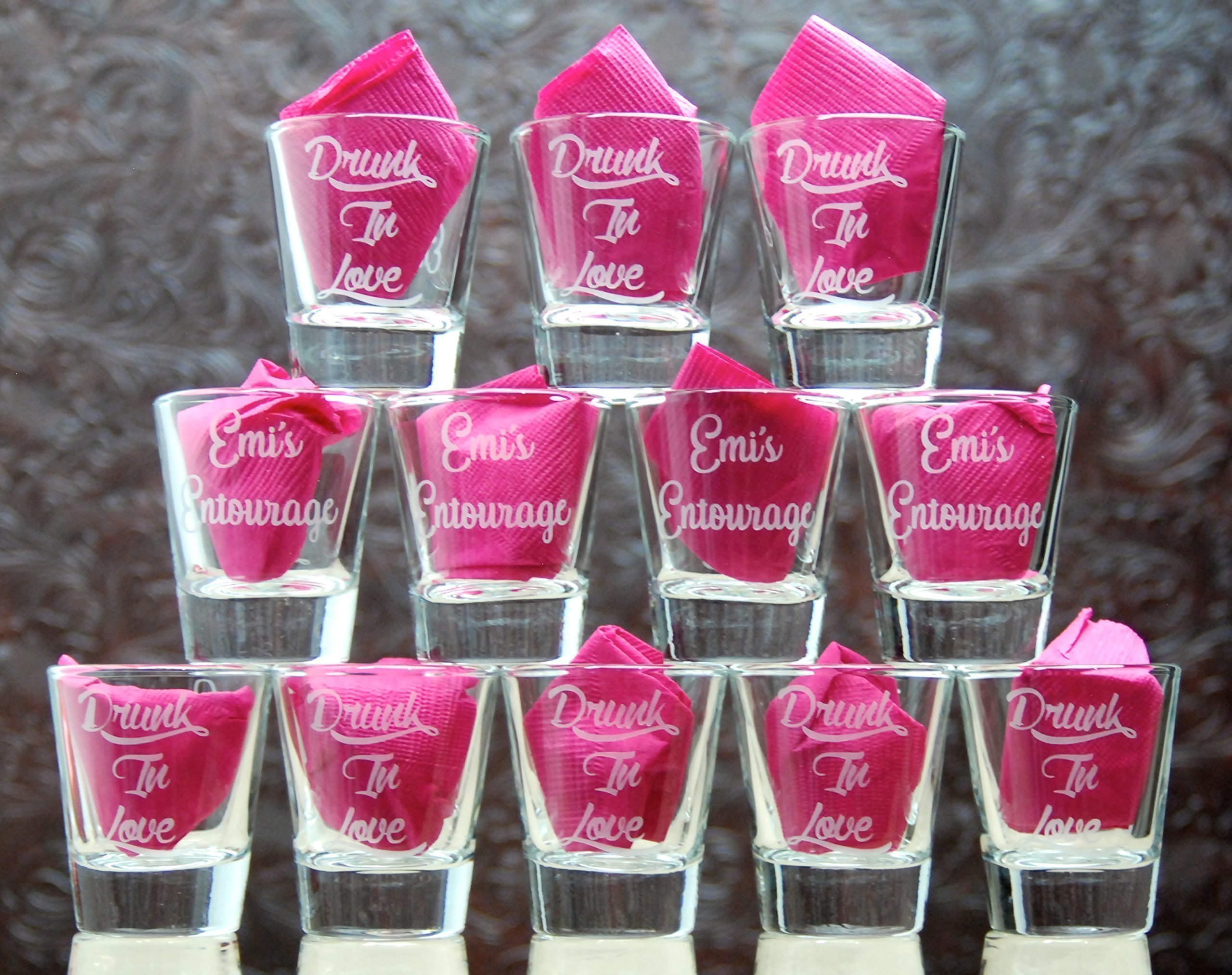 1.5 oz Custom Shot Glass Glass Etched Personalized Shot Glass