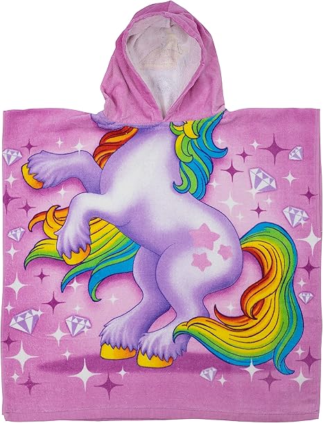 unicorn hooded beach towel