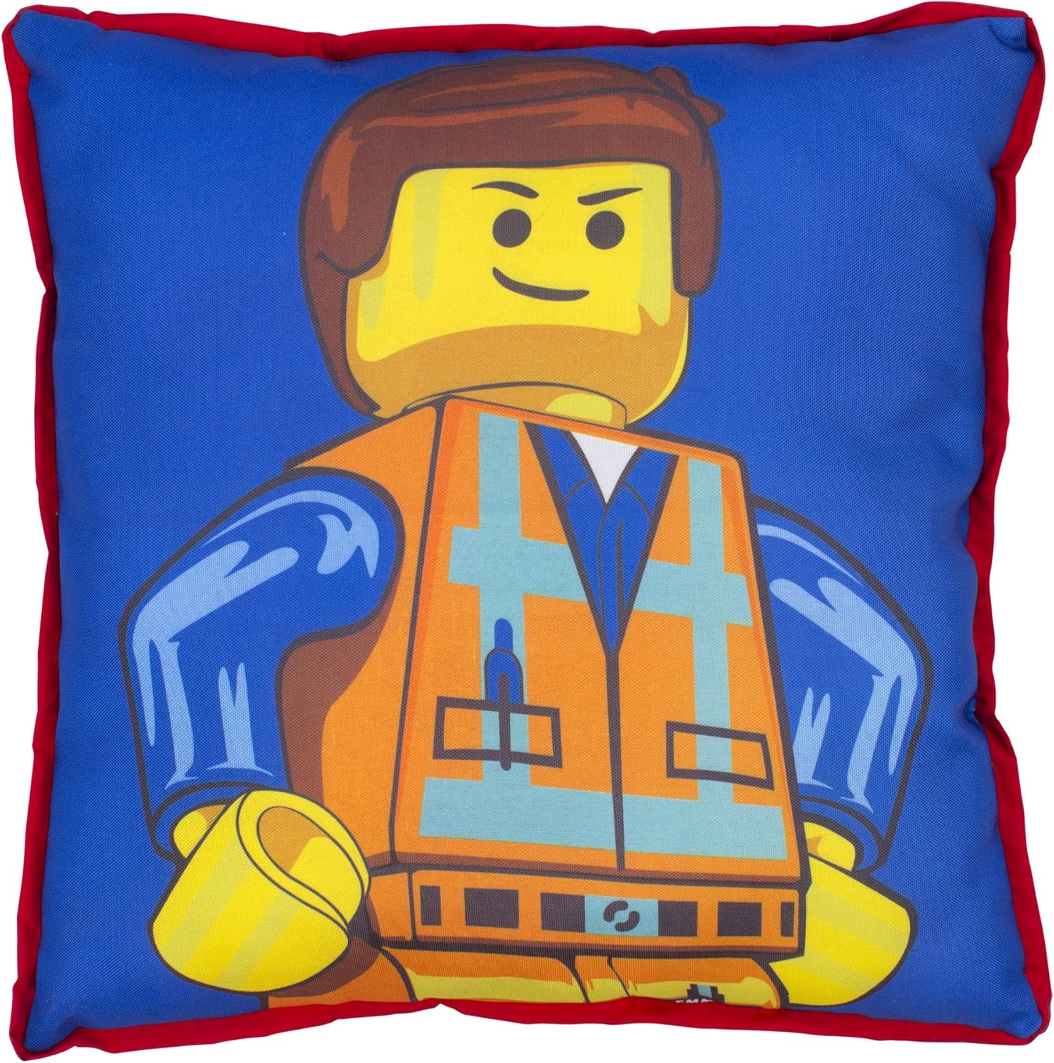 Lego Movie Emmet Square Cushion Kids Room Decor Amazon Co Uk