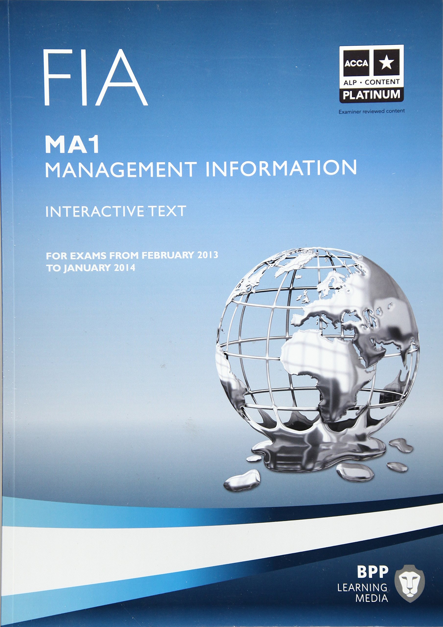 Fia Management Information Ma1 Ma1 Study Text Bpp - 