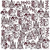 Alabama A&M University 50ct Vinyl Large Deluxe Stickers Variety Pack - Laptop, Water Bottle, Scrapbooking, Tablet, Skateboard, Indoor/Outdoor