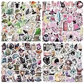 200pcs Witchy Stickers Cute Magic Witch Stickers Vinyl Waterproof Stickers for Water Bottle Laptop Luggage Skateboard Snowboard Guitar Scrapbook Phone Gifts for Teens Girls Kids Adult