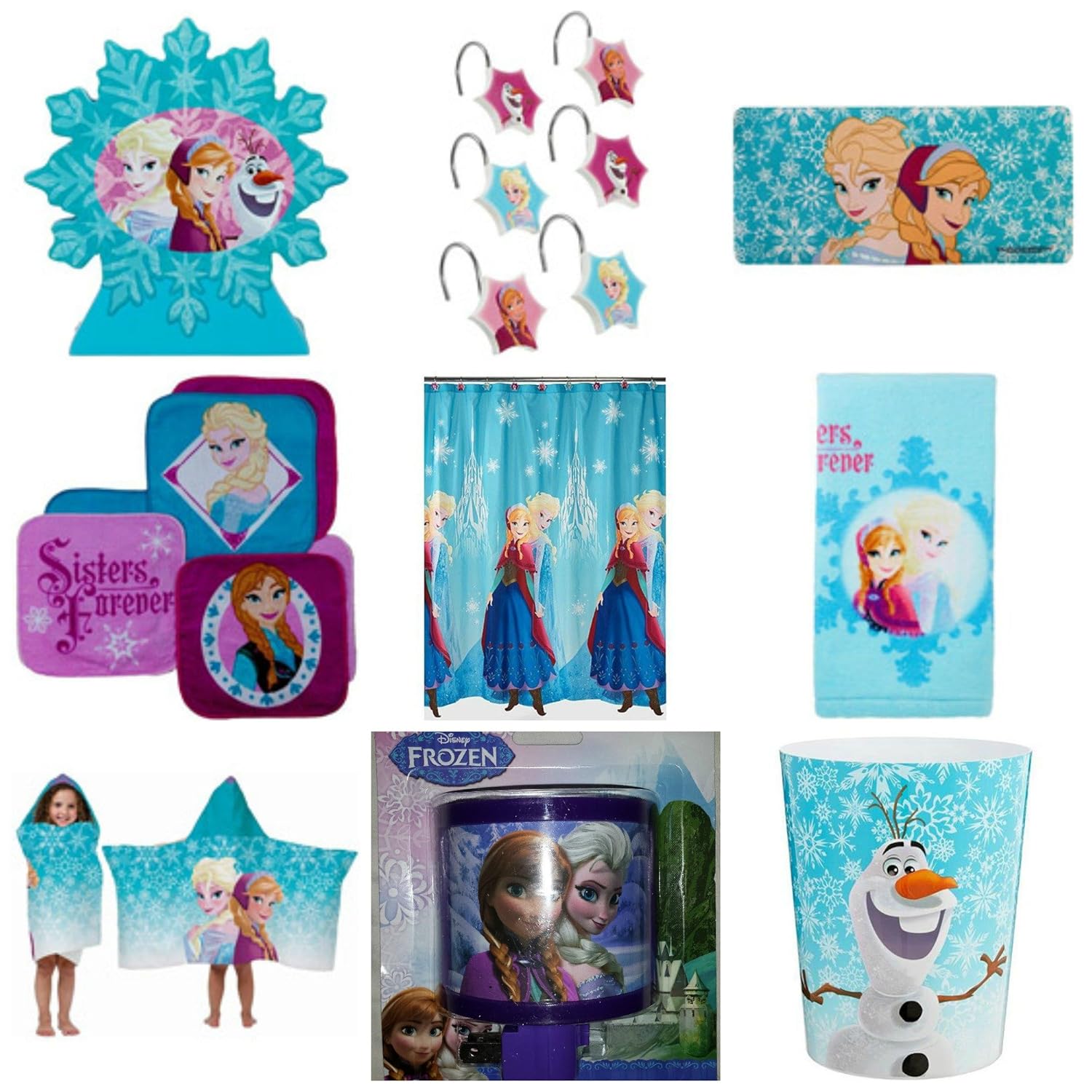Disney Frozen Ultimate 9 Piece Bathroom Accessories Set Amazonin Home Kitchen