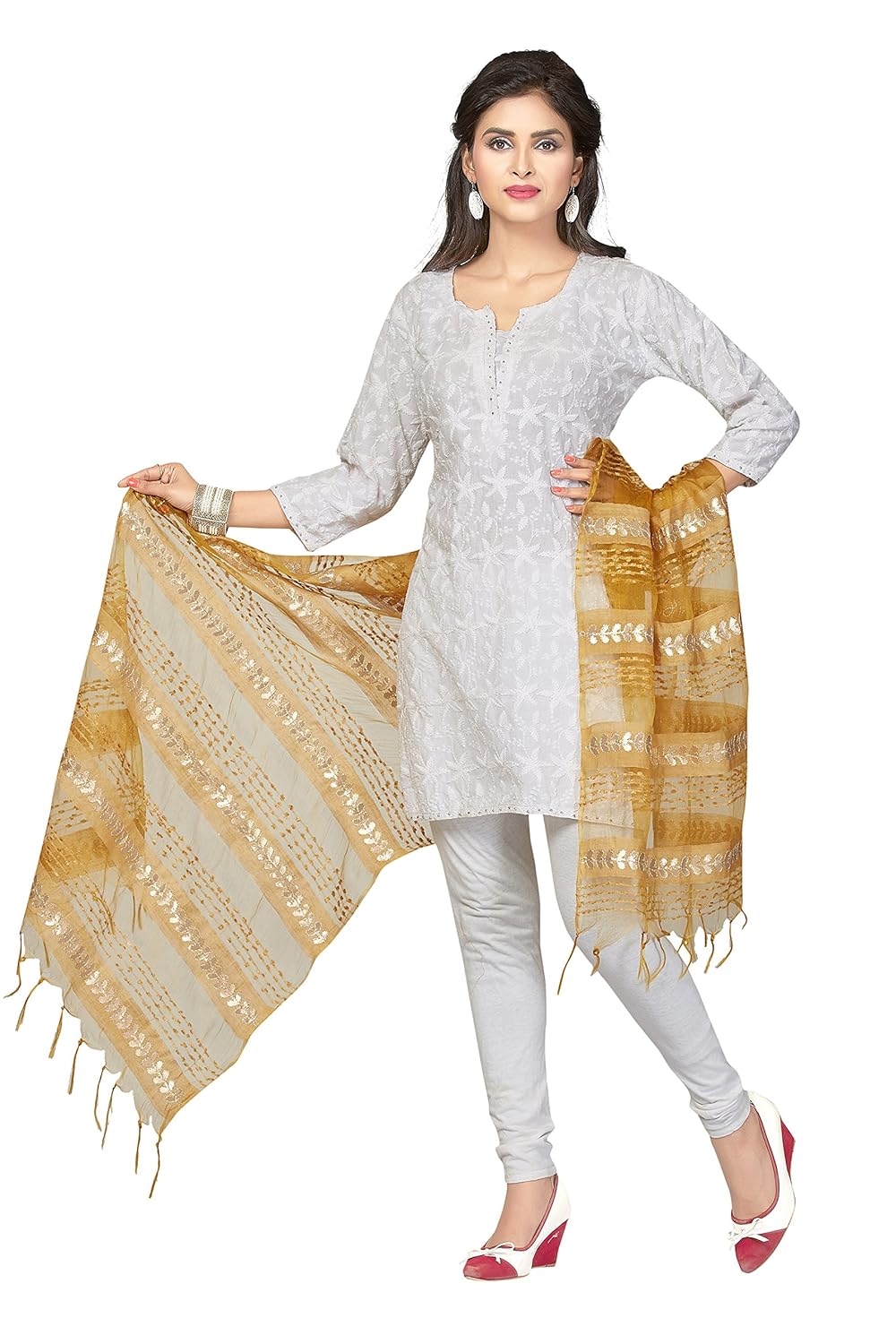 rani saahiba women's art silk dupatta