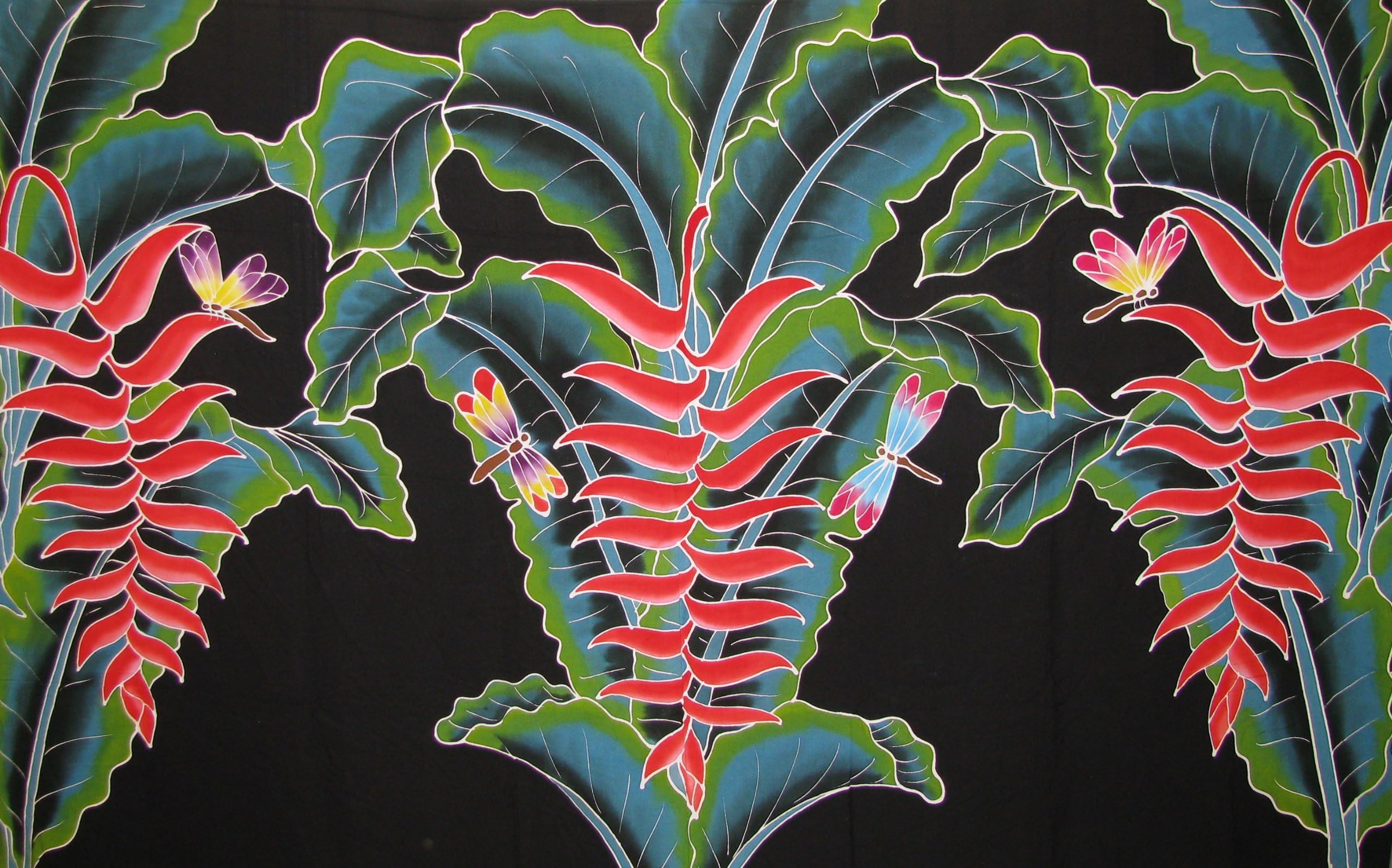 Womens Handpainted Full or Half Size Sarong Swimsuit Cover Up