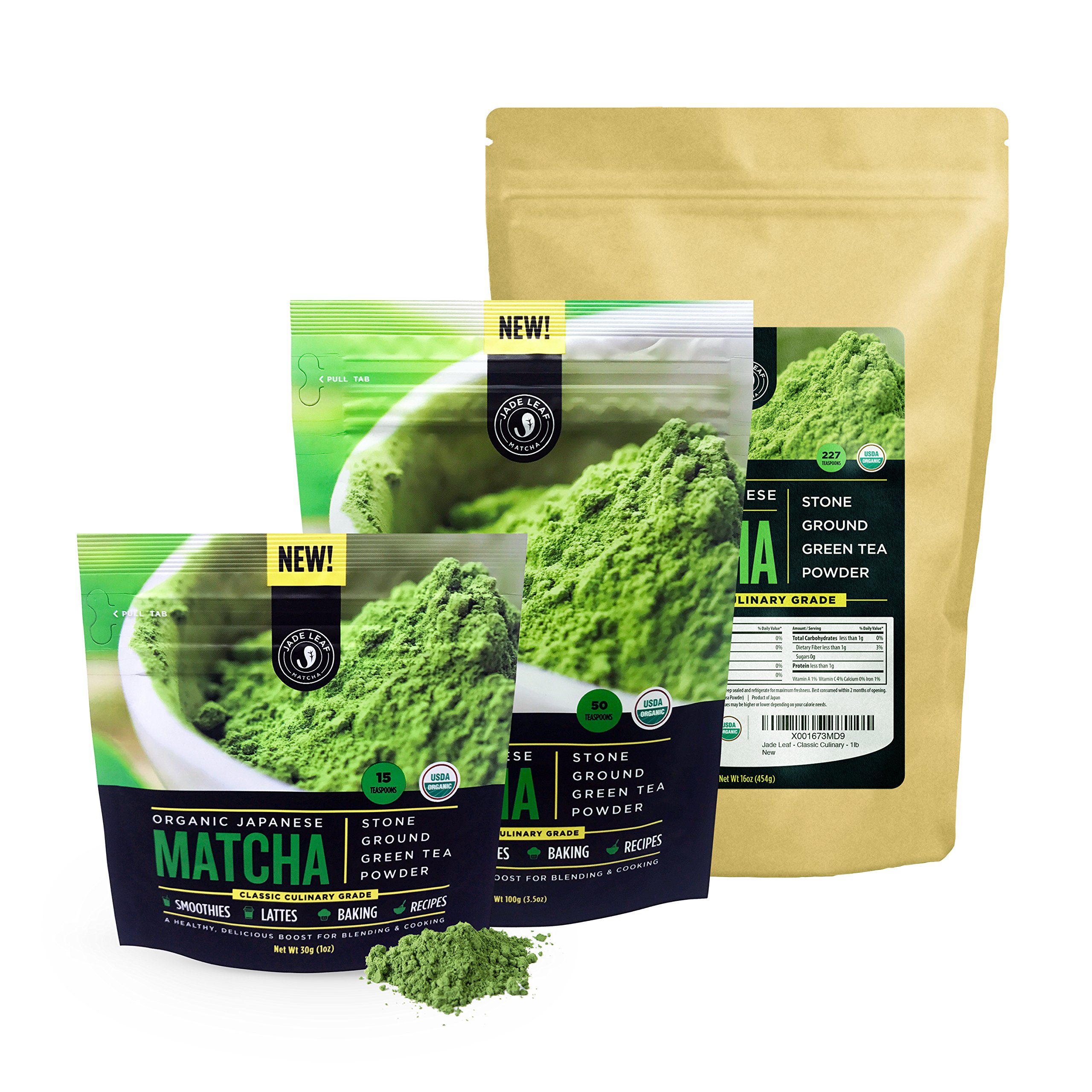 Jade Leaf Organic Japanese Matcha Green Tea Classic Culinary Grade