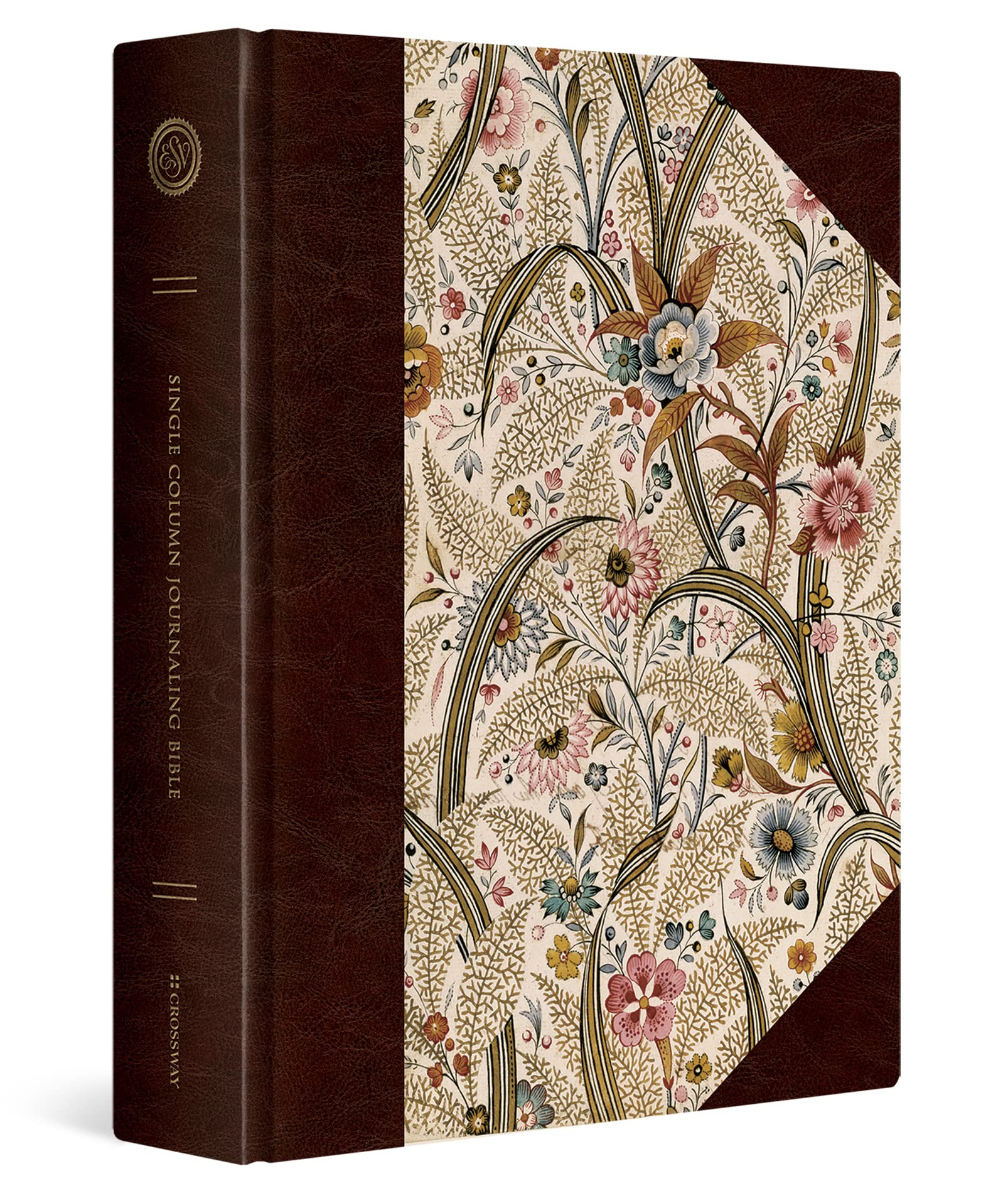 Photo 1 of ESV Single Column Journaling Bible, Large Print (Summer Garden)