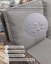 HUMMUH 5-Piece Patio Furniture Set with Fire