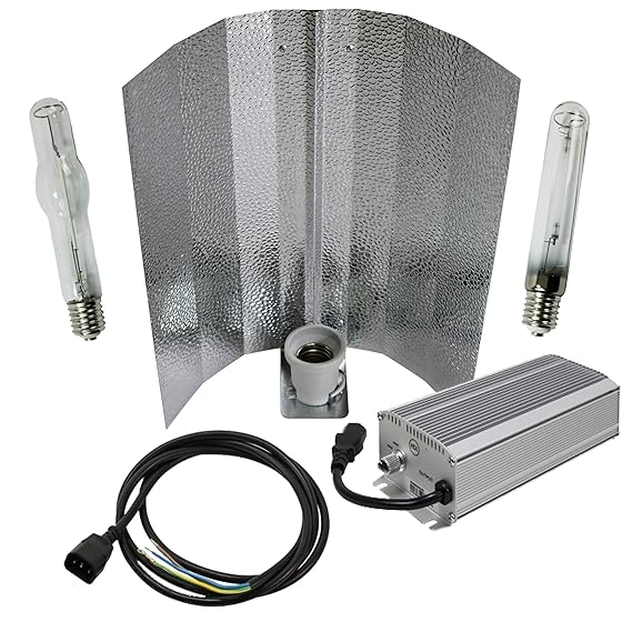 Cultivalley 600W Grow-Set, Premium Profi Pflanzenbeleuchtung, 400W - 660W Dimbar Bausatz mit NDL Natriumhochdruck-Leuchtmitte