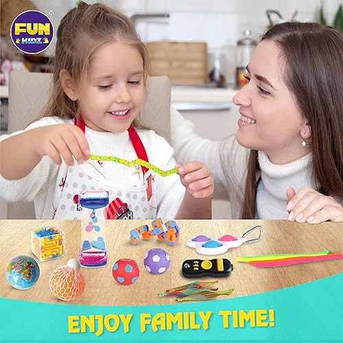 Gift Fidget Box Toys Pack for Kids 3-12, FunKidz Sensory Toys for