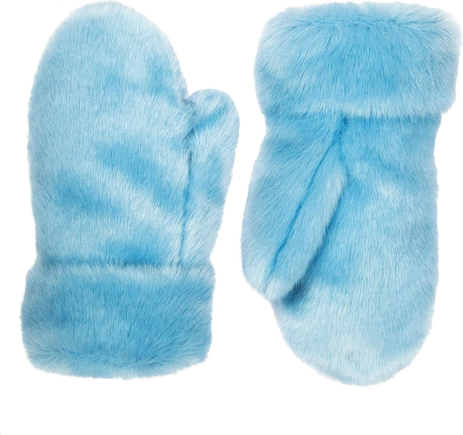 Futrzane Faux Fur Winter Gloves for Women - Rabbit Fur Lined Natural Mittens (White) at  Women’s Clothing store