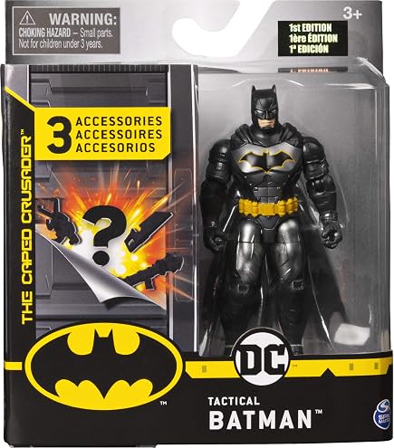 Amazon.com: DC Batman 2020 Batman Heavy Armor Dark Gray 4-inch