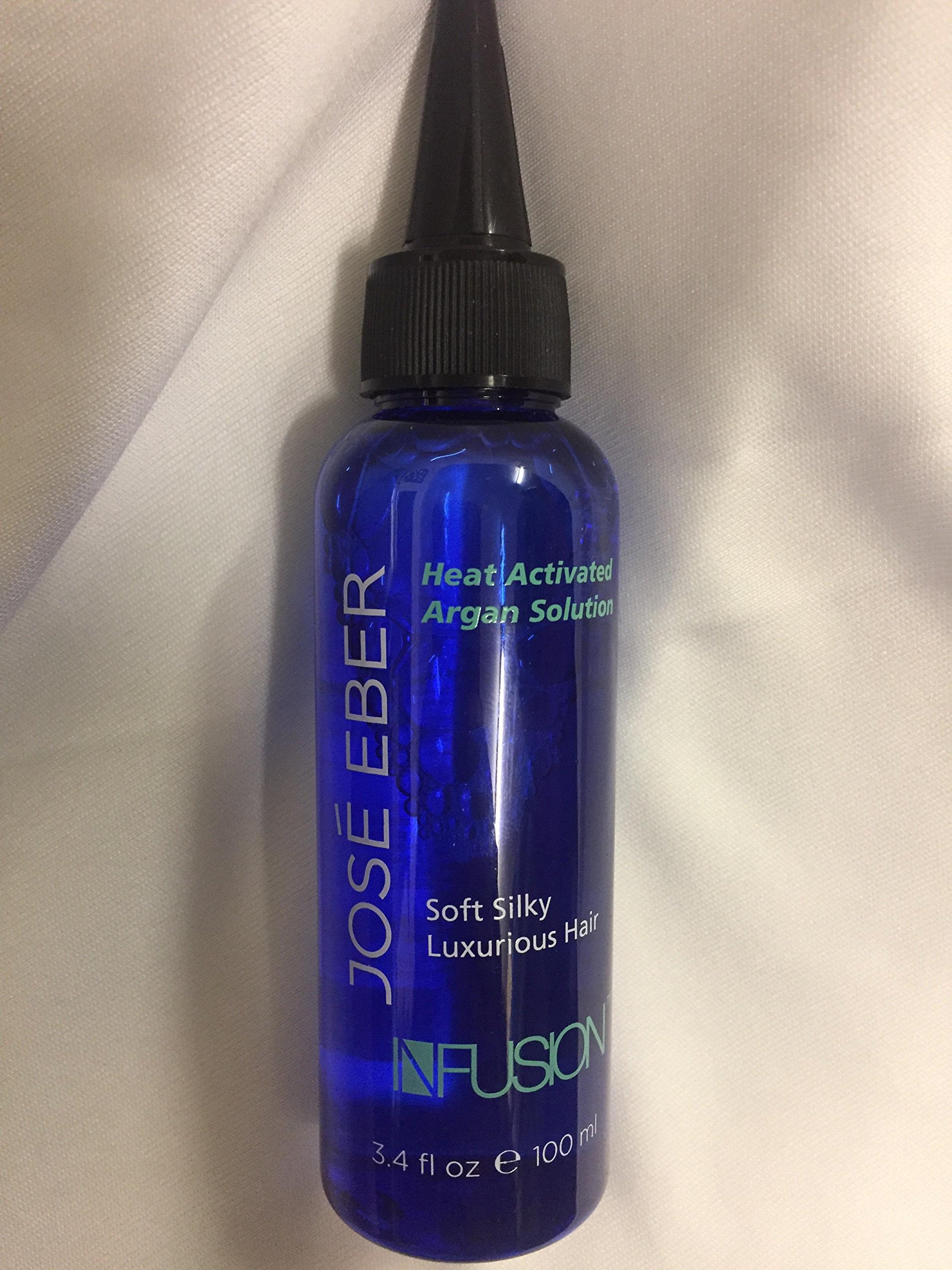 José Eber Heat Activated Argan Solution – Antioxidant & Nutrient-Rich Formula for Softer, Silky Hair, Professional Styling Treatment, 6.1 oz (100 ml)