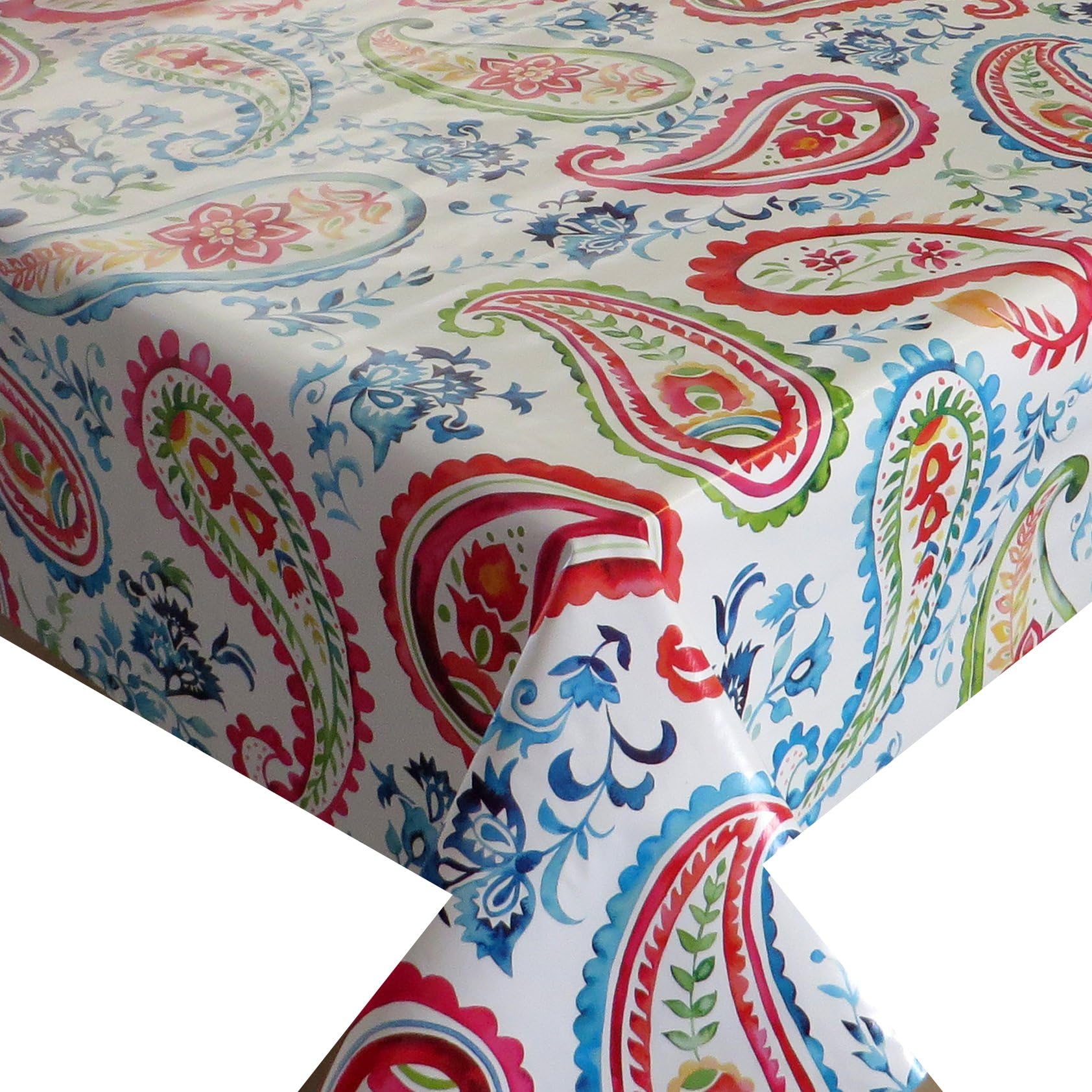 Width 130 CM Length Selectable dcfix Persian Modern colourful 3854593 Main Clean Tablecloth Square Wachstücher Gartentischdecke, PVC, multicoloured, 130 x 220 cm