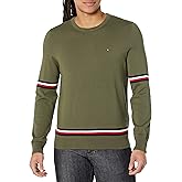 Tommy Hilfiger Mens Essential Signature Stripe Crewneck Sweater