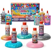 Elmer's Celebration Slime Kit, Complete Slime Supplies, Includes Assorted Magical Liquid Slime Activators and Liquid Glues, 10 Count - Kids Activity, Creative Fun, Arts &amp; Crafts