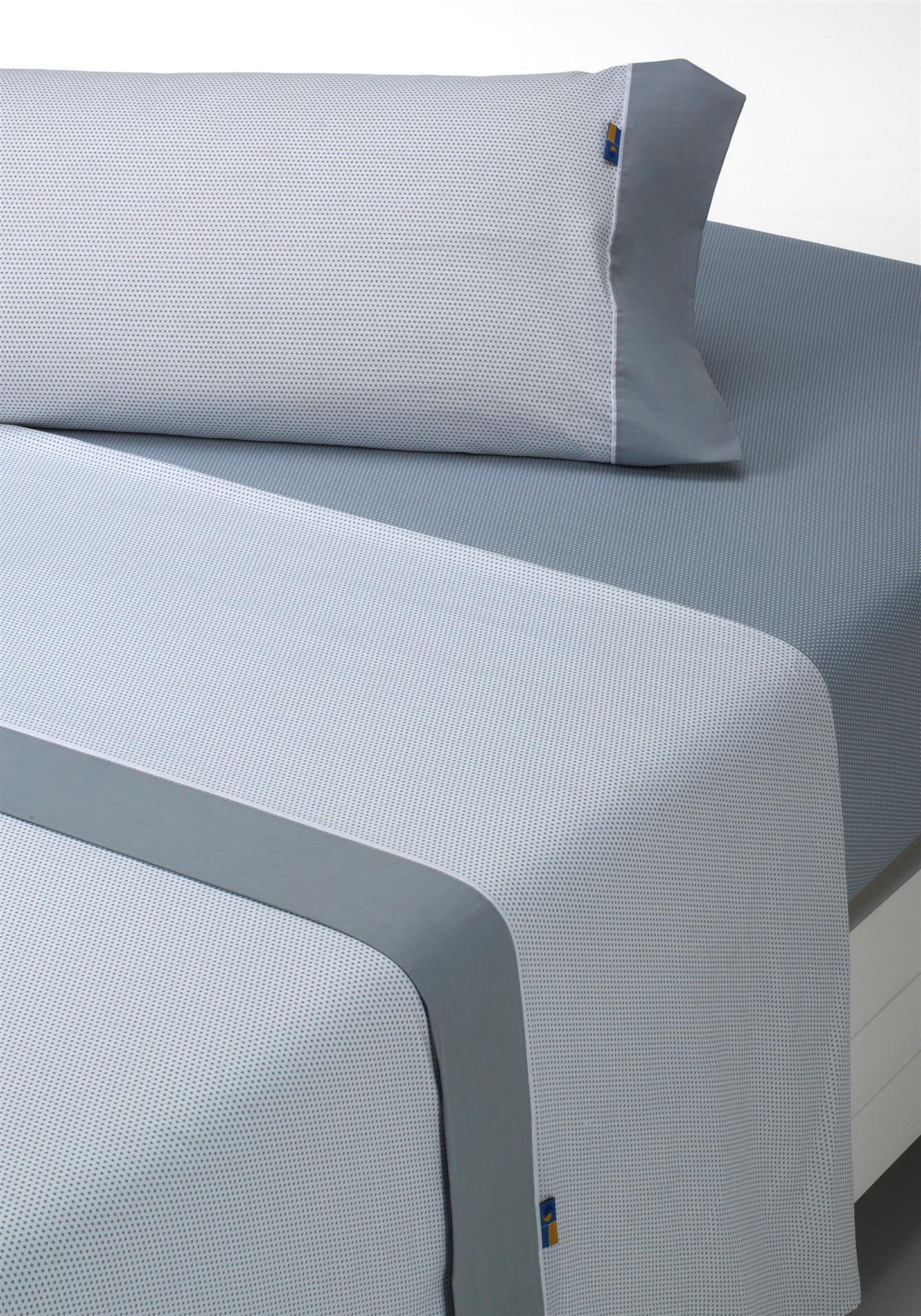 SABANALIA Mota Bedding Set Full Bed, Grey, 105, 3