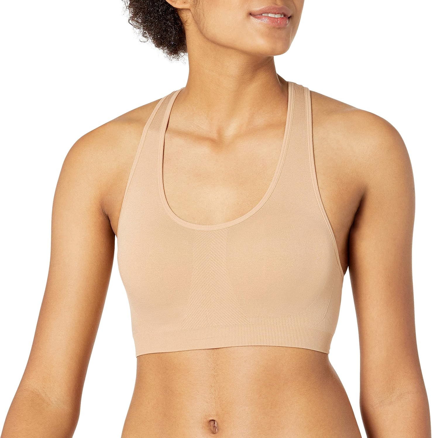  Essentials Women's 2-Pack Light-Support Seamless Sports Bras: Clothing