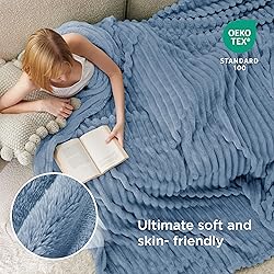 Bedsure GentleSoft Blue California King Size