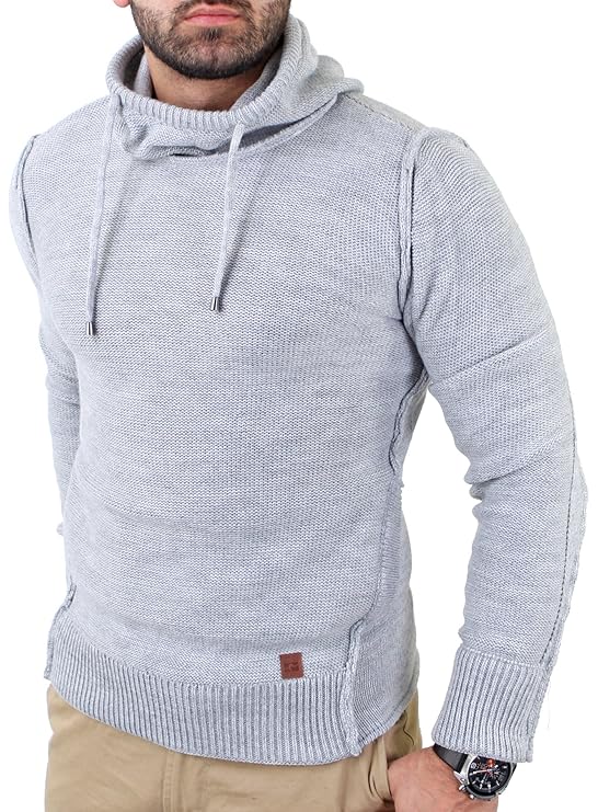 Reslad Herren Vintage Huge Collar Sweatshirt Pullover RS-3212
