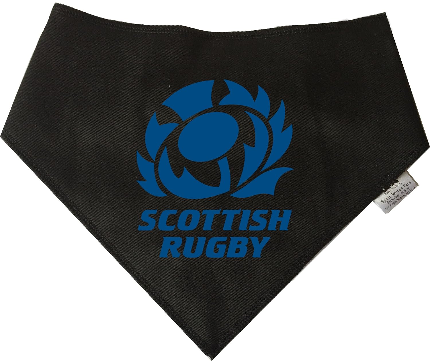 Spoilt Rotten Pets S4 Scotland Scottish Rugby Dog Bandana Size