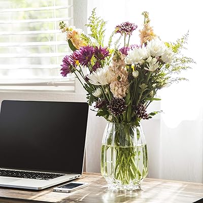 Clear Glass Flower Vase Perfect for Stunning Bahrain Ubuy