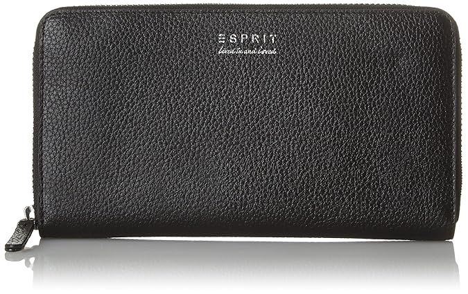 ESPRIT Damen 028ea1v030 Geldbörse, Schwarz (Black) 1x9,5x19 cm