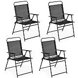 Yaheetech Outdoor Folding Patio Chairs Set of