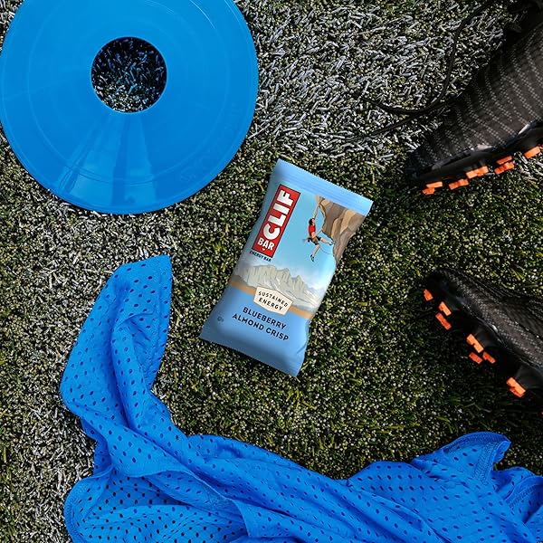 CLIF BAR – BLUEBERRY ALMOND CRISP – MADE WITH ORGANIC OATS – ENERGY BARS – NON-GMO – PLANT BASED PROTEIN BARS (10 PACK)