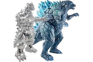 TwCare Set of 2 Mecha Godzilla Earth MechaGodzilla Kiryu Toys, Kaiju Universe Action Figures King of The Monsters Movable Joints Movie Series Soft Vinyl, Travel Bag