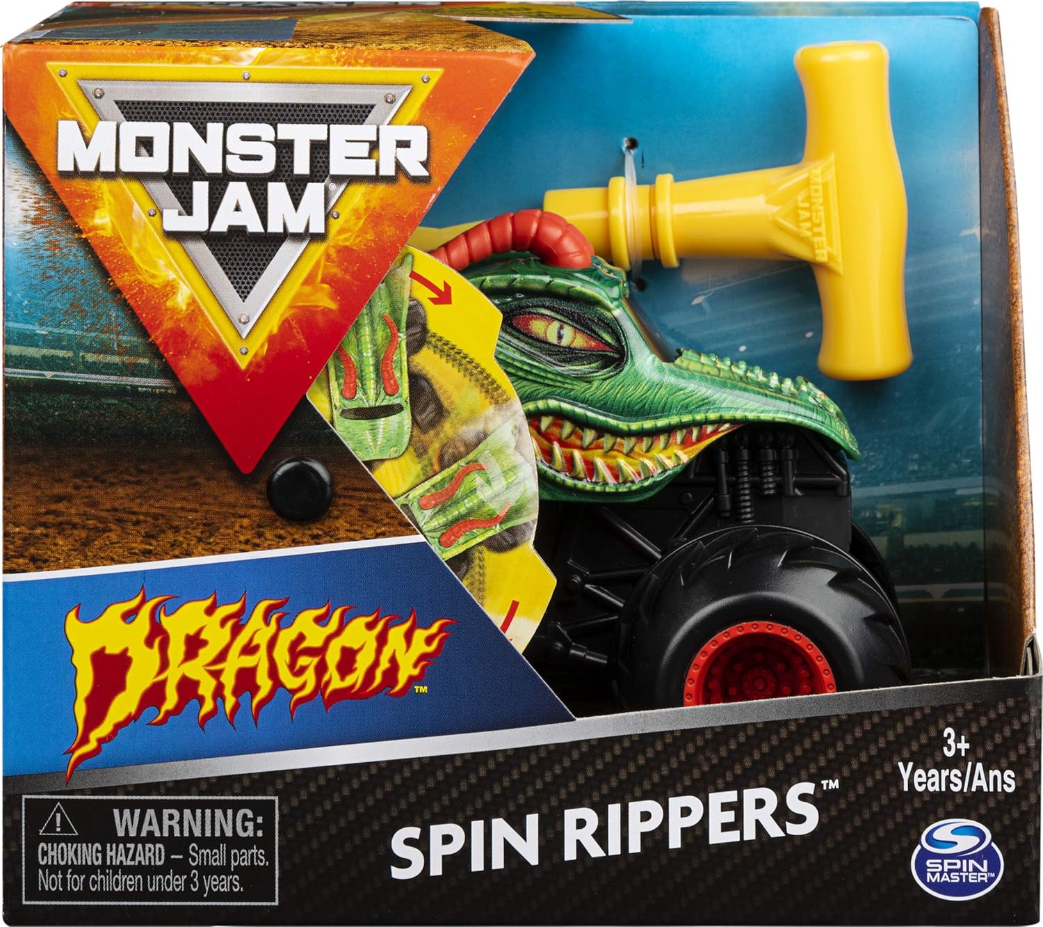 Monster Jam Official Dragon Spin Rippers Monster Truck, 1:43 Scale ...