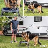 Colapz Collapsible Dog Bowls with Adjustable Stand Grey view 5