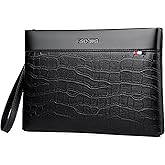 FSD.WG Mens Clutch Bag Man Purse Handbag 12 inches Large Hand Bag Big Clutch Wallet