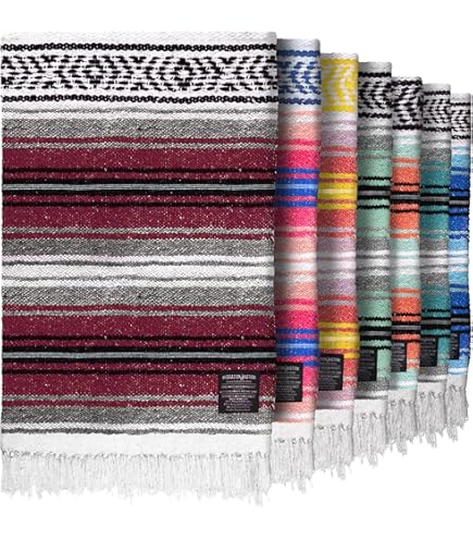 Del Mex Couverture mexicaine classique, grand jeté tissé Del Mex Couverture mexicaine classique, grand jeté tissé