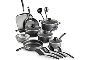 Tramontina PrimaWare 18-Piece Nonstick Cookware Set - Gray by Tramontina USA, Inc.