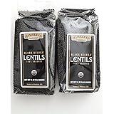 Certified 100% Organic Black Beluga Lentils Montana Pack of 2 454 g 16 oz each
