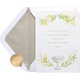 Papyrus Baptism or Christening Card (Love and Many Blessings)