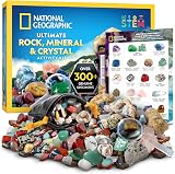 National Geographic Rock Collection Kit Kids 300+ Pieces Geodes Gemstones