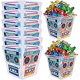 80s Bucket Centerpiece, 8Pcs 90s Tape Radio Party Supplies, 90s Theme Birthday Party Decoration Tape Radio Table Decor, Retro Hip Hop Disco Pop Music Party