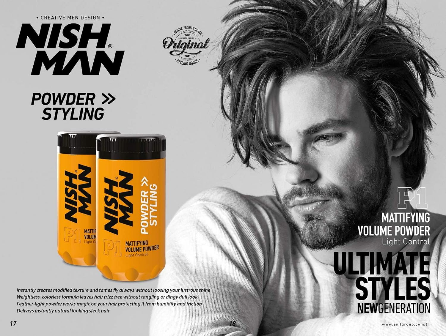 NISHMAN Hair Volume Powder P1, 20 gr, YELLOW, 20 g (Pack of 1) - Image 3